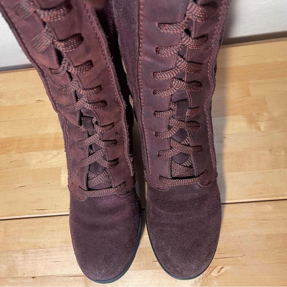 Sorel, the Joan Wedge II Tall Waterproof Leather Boots - Picture 5 of 15